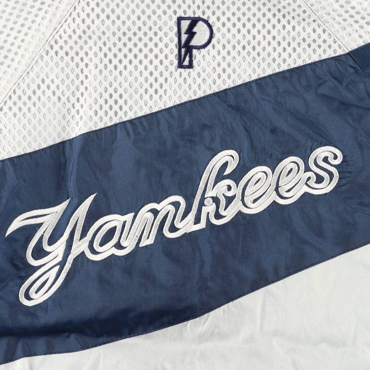 Vintage 1990'S Pro Player MLB New York Yankees Nylon Jacket, Men's Size Large Nylon navy blue type Vintage Second Hand