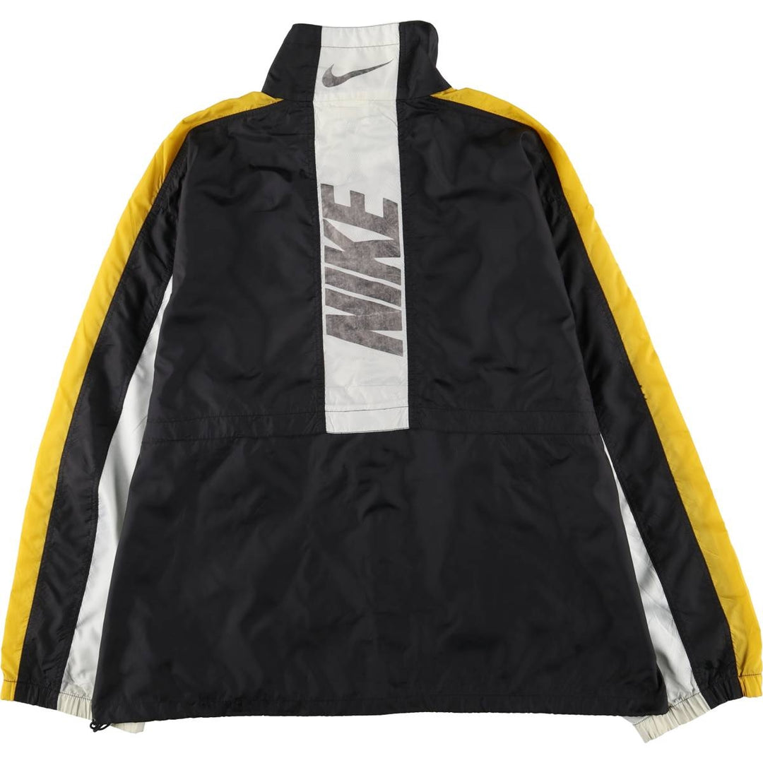90'S Nike striped nylon jacket, men's size L, vintage Nylon black type Vintage Second Hand