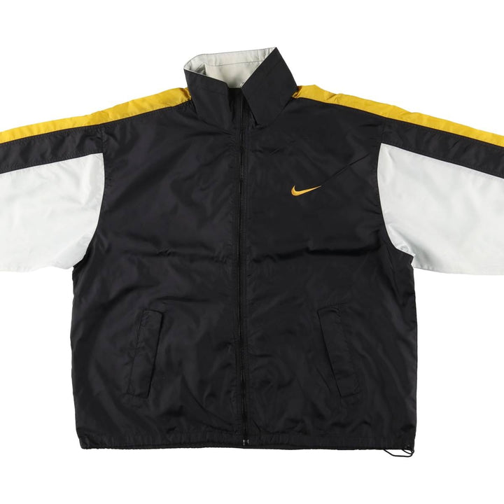 90'S Nike striped nylon jacket, men's size L, vintage Nylon black type Vintage Second Hand