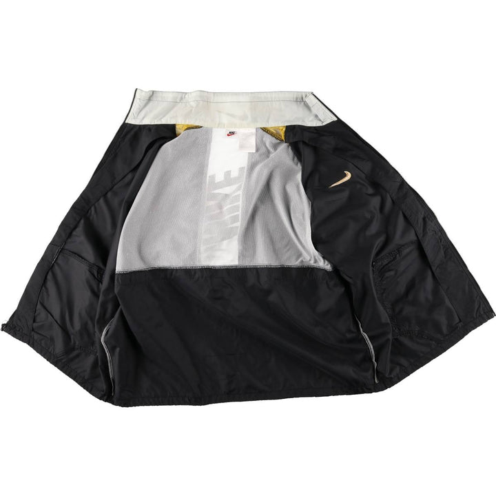 90'S Nike striped nylon jacket, men's size L, vintage Nylon black type Vintage Second Hand