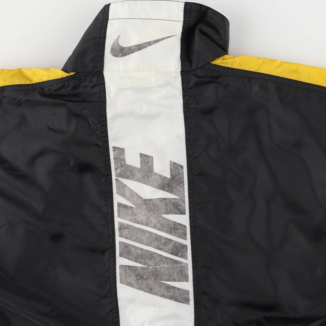 90'S Nike striped nylon jacket, men's size L, vintage Nylon black type Vintage Second Hand