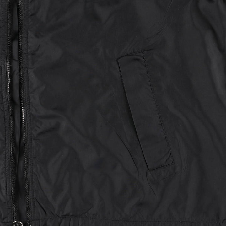 90'S Nike striped nylon jacket, men's size L, vintage Nylon black type Vintage Second Hand