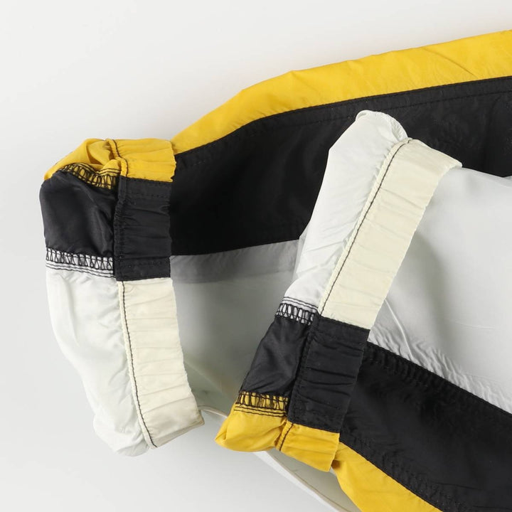 90'S Nike striped nylon jacket, men's size L, vintage Nylon black type Vintage Second Hand