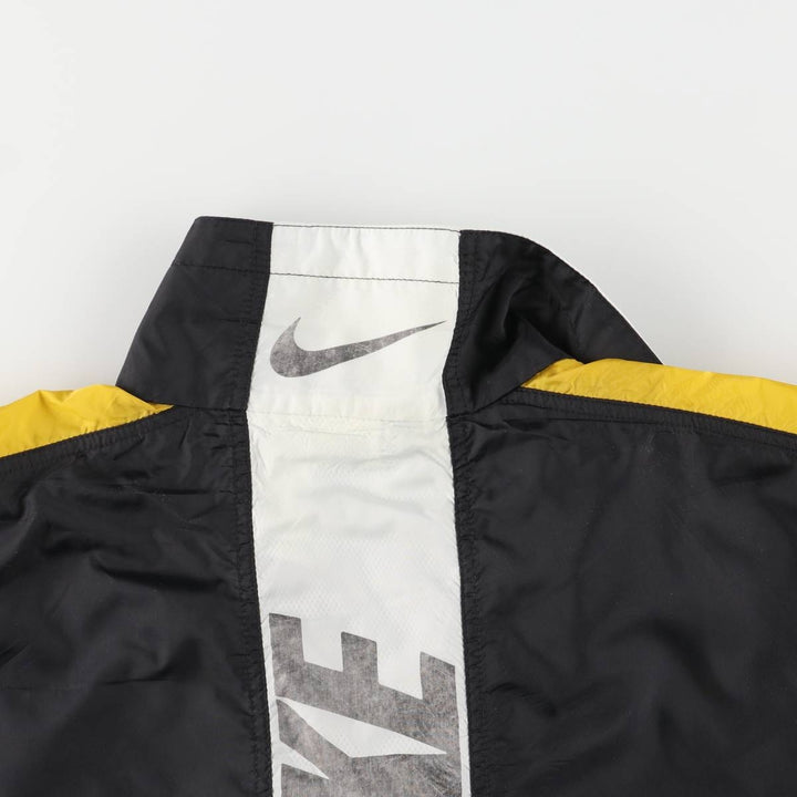 90'S Nike striped nylon jacket, men's size L, vintage Nylon black type Vintage Second Hand