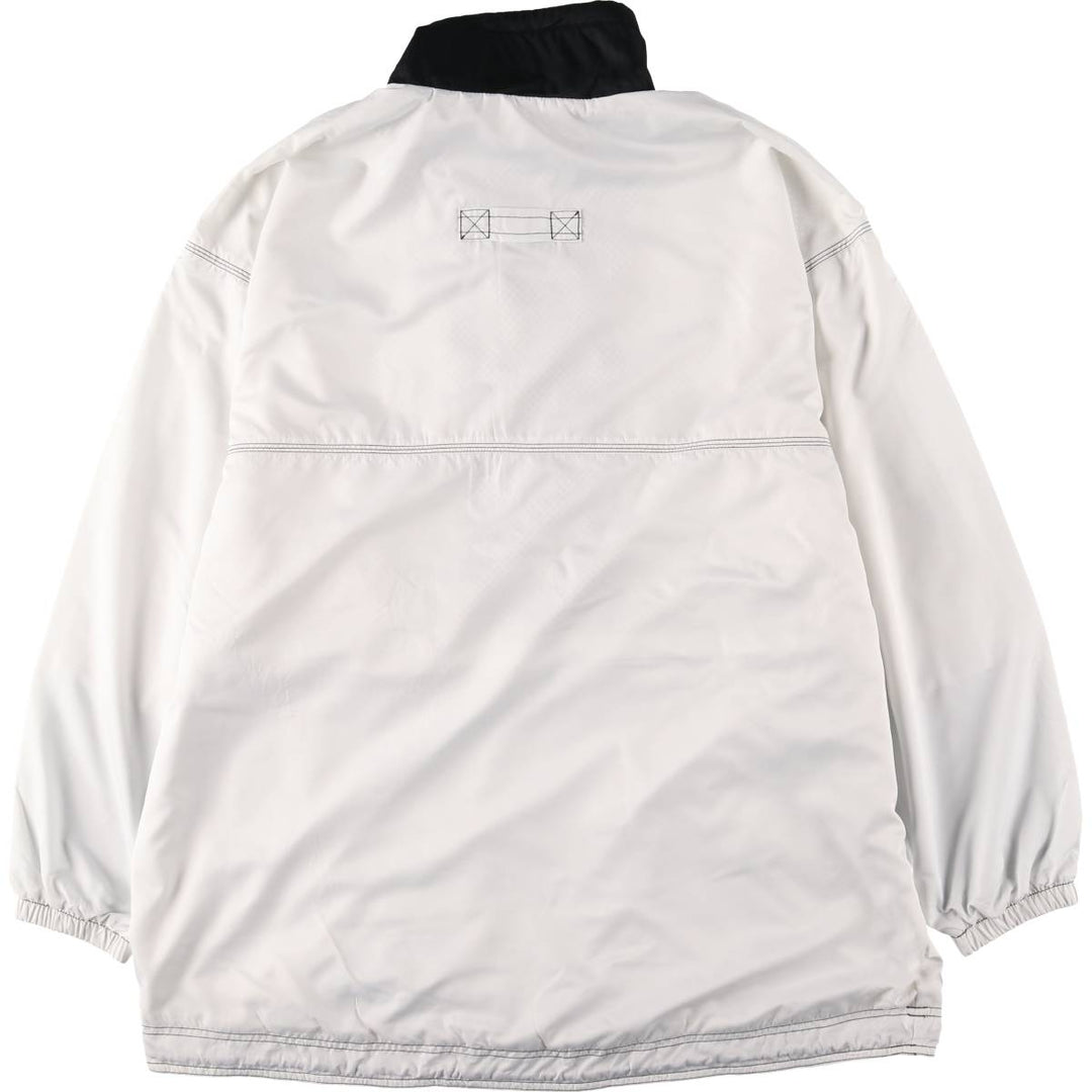 90'S Nike Half-Zip Warm-Up Pullover, Men's Size L, Vintage polyester white type Vintage Second Hand