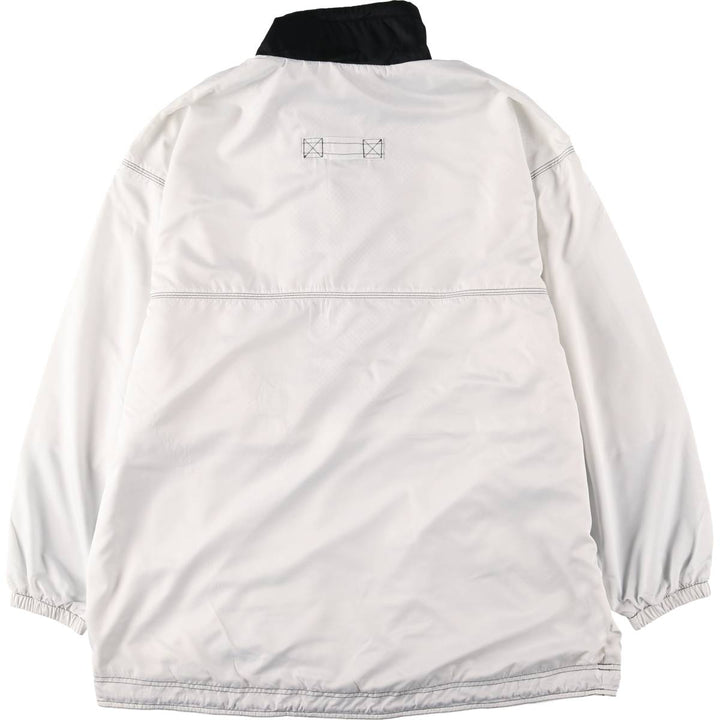 90'S Nike Half-Zip Warm-Up Pullover, Men's Size L, Vintage polyester white type Vintage Second Hand