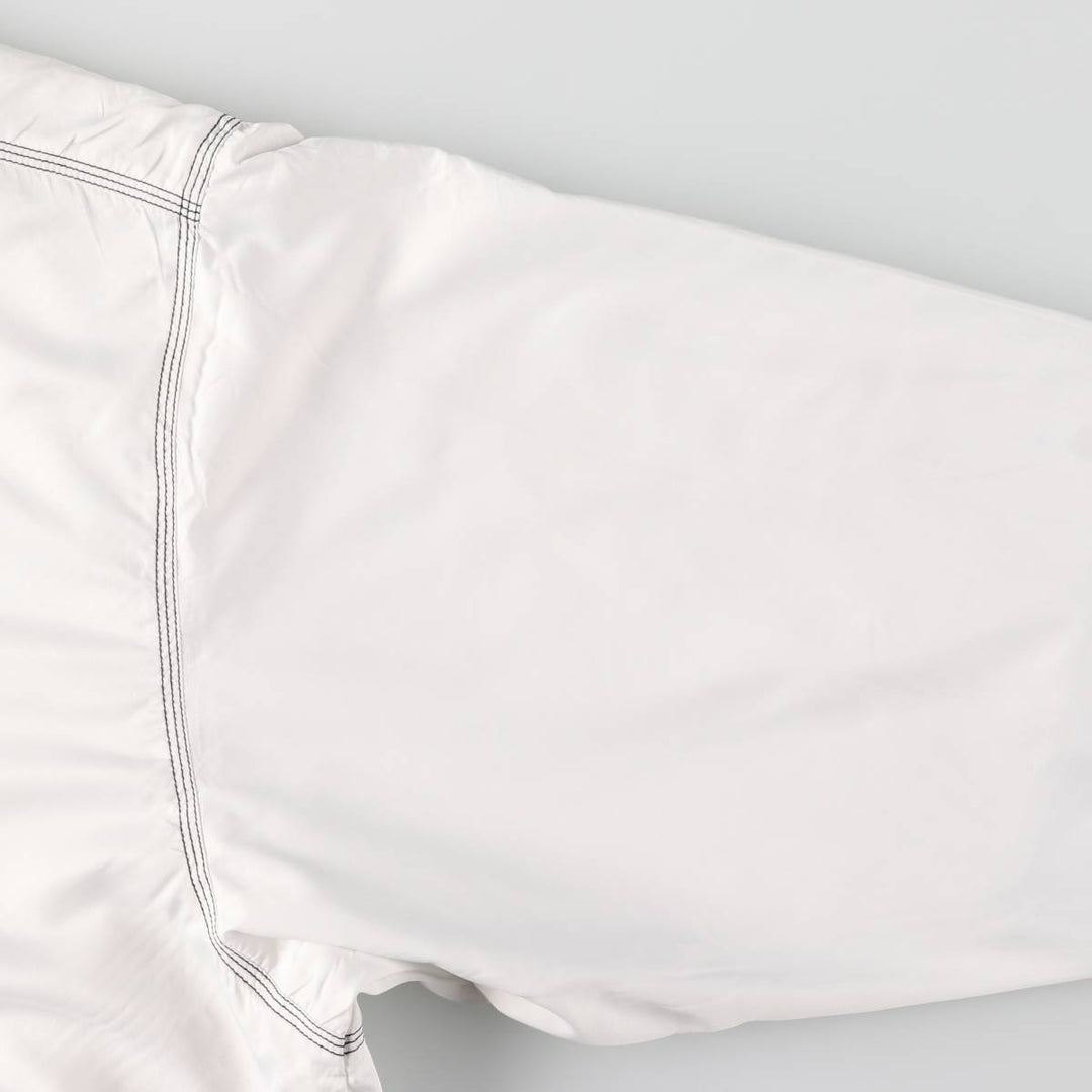 90'S Nike Half-Zip Warm-Up Pullover, Men's Size L, Vintage polyester white type Vintage Second Hand