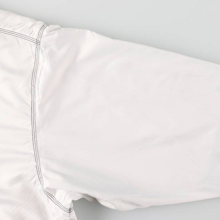 90'S Nike Half-Zip Warm-Up Pullover, Men's Size L, Vintage polyester white type Vintage Second Hand