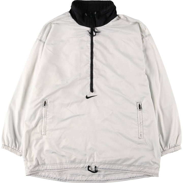 90'S Nike Half Zip Warm Up Pullover Men's XL Vintage polyester white type Vintage Second Hand