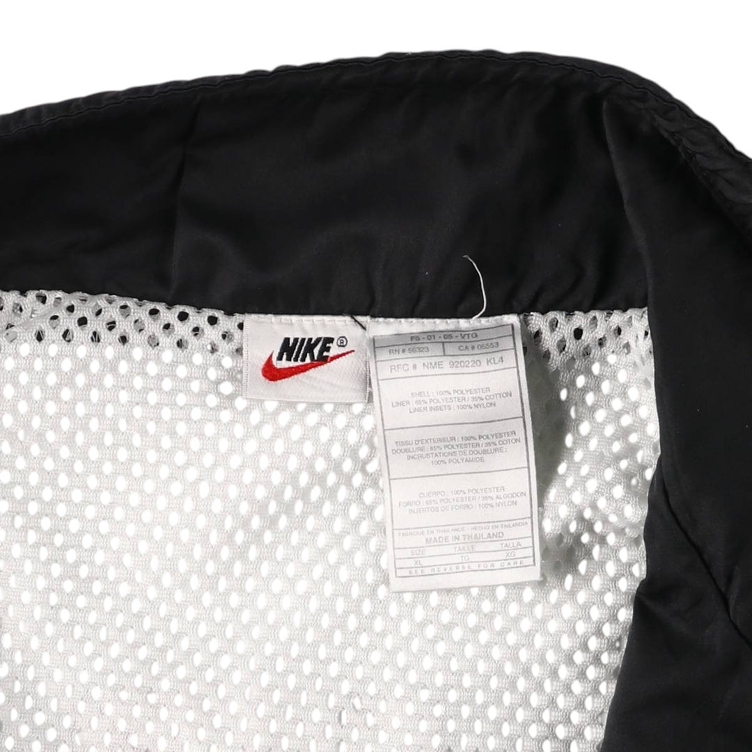 90'S Nike Half Zip Warm Up Pullover Men's XL Vintage polyester white type Vintage Second Hand