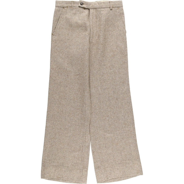 Vintage wool slacks, flared pants, women's size L (w29) unclear Beige type Vintage Second Hand