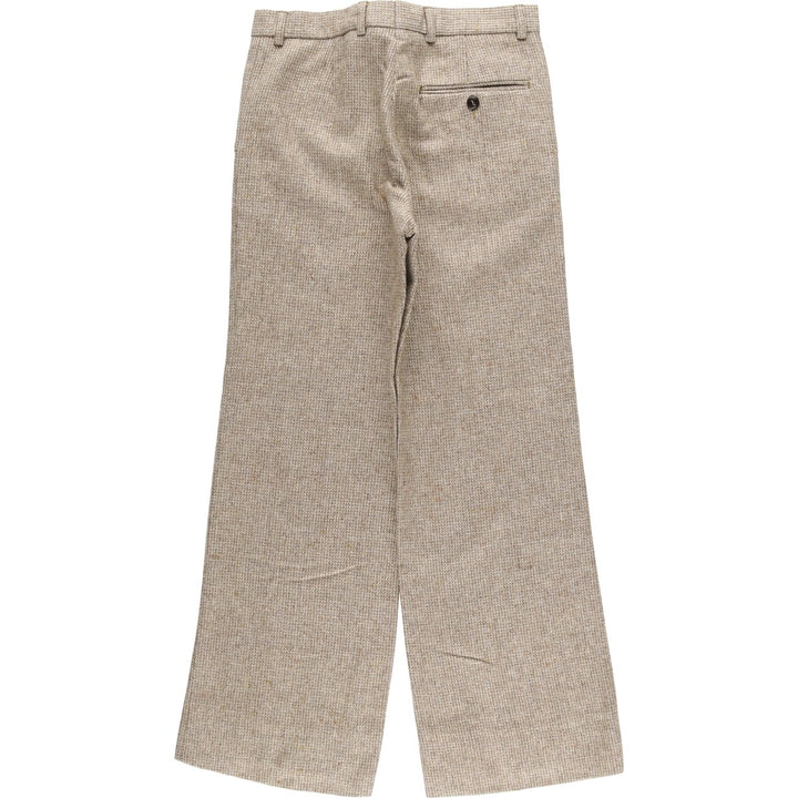 Vintage wool slacks, flared pants, women's size L (w29) unclear Beige type Vintage Second Hand