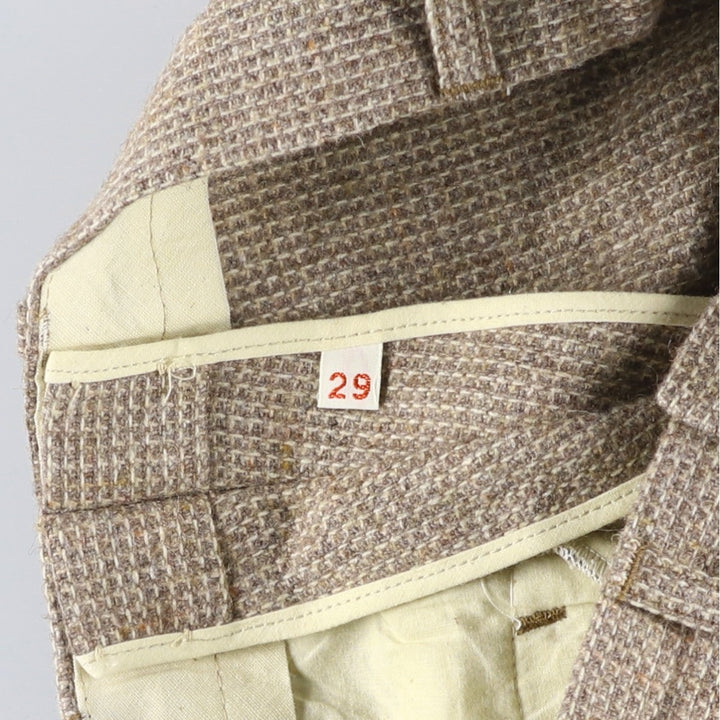 Vintage wool slacks, flared pants, women's size L (w29) unclear Beige type Vintage Second Hand