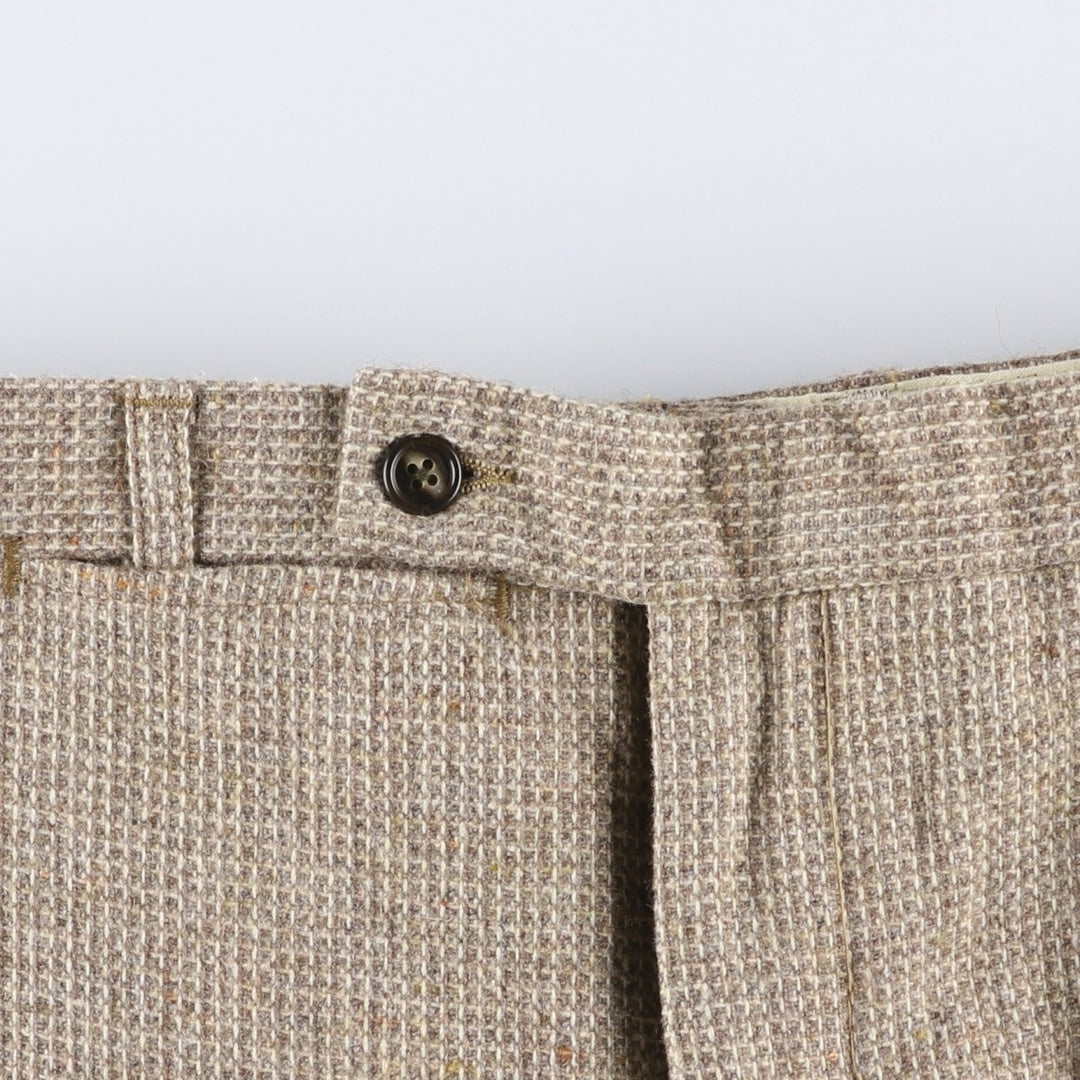 Vintage wool slacks, flared pants, women's size L (w29) unclear Beige type Vintage Second Hand