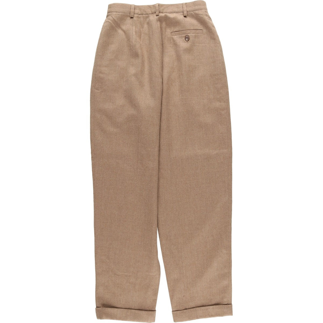 Vintage 1990'S Ralph Lauren wool slacks, made in the USA, size M (w26). wool Beige type Vintage Second Hand
