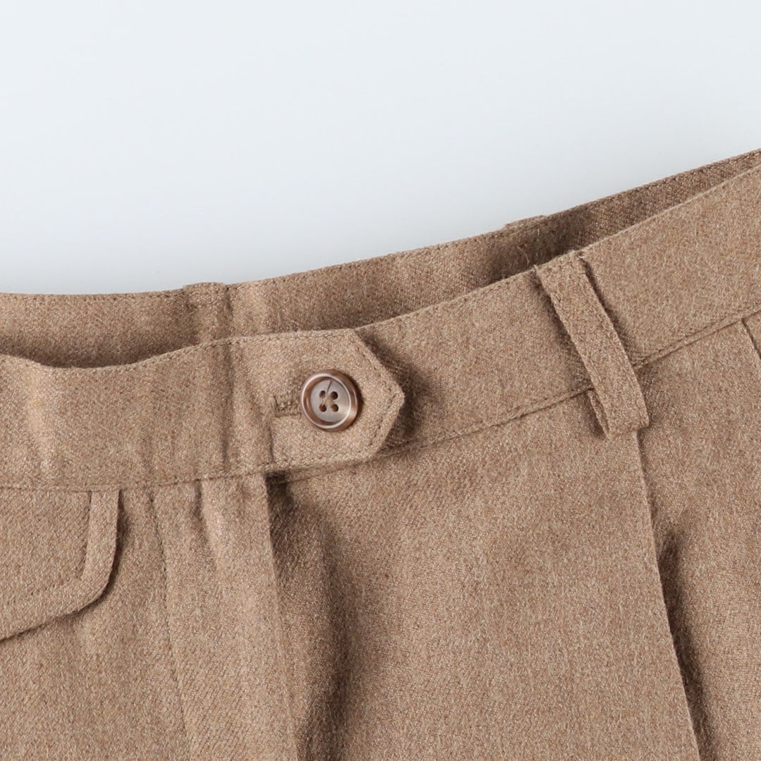 Vintage 1990'S Ralph Lauren wool slacks, made in the USA, size M (w26). wool Beige type Vintage Second Hand
