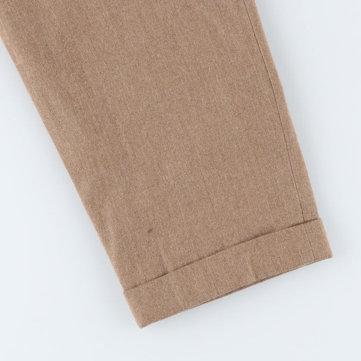 Vintage 1990'S Ralph Lauren wool slacks, made in the USA, size M (w26). wool Beige type Vintage Second Hand
