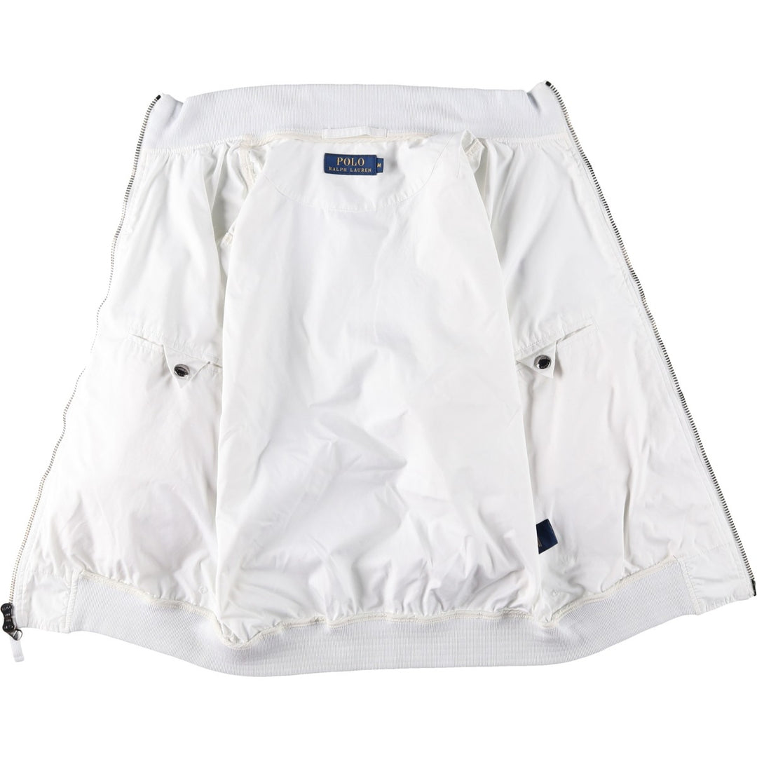 Ralph Lauren POLO RALPH LAUREN windbreaker, men's size M polyester white type Vintage Second Hand