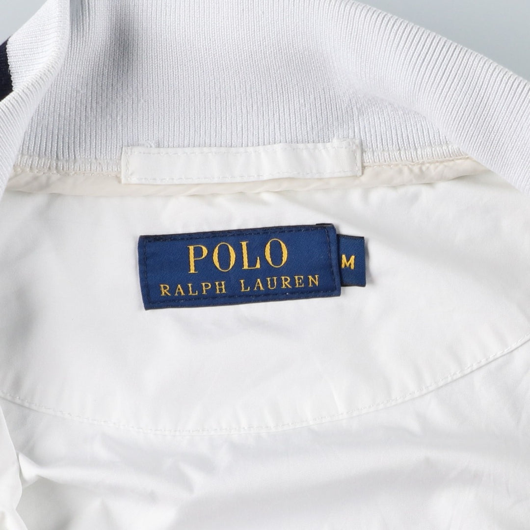Ralph Lauren POLO RALPH LAUREN windbreaker, men's size M polyester white type Vintage Second Hand