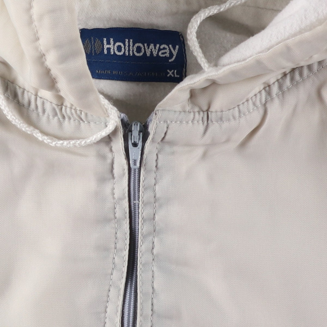 Holloway Anorak Parka, Made in USA, Men's XL Nylon gray type Vintage Second Hand