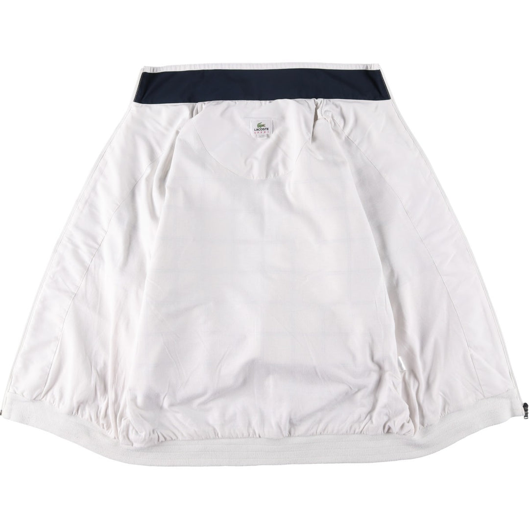 Lacoste LACOSTE SPORT Check Pattern Windbreaker, Men's Size L polyester white type Vintage Second Hand