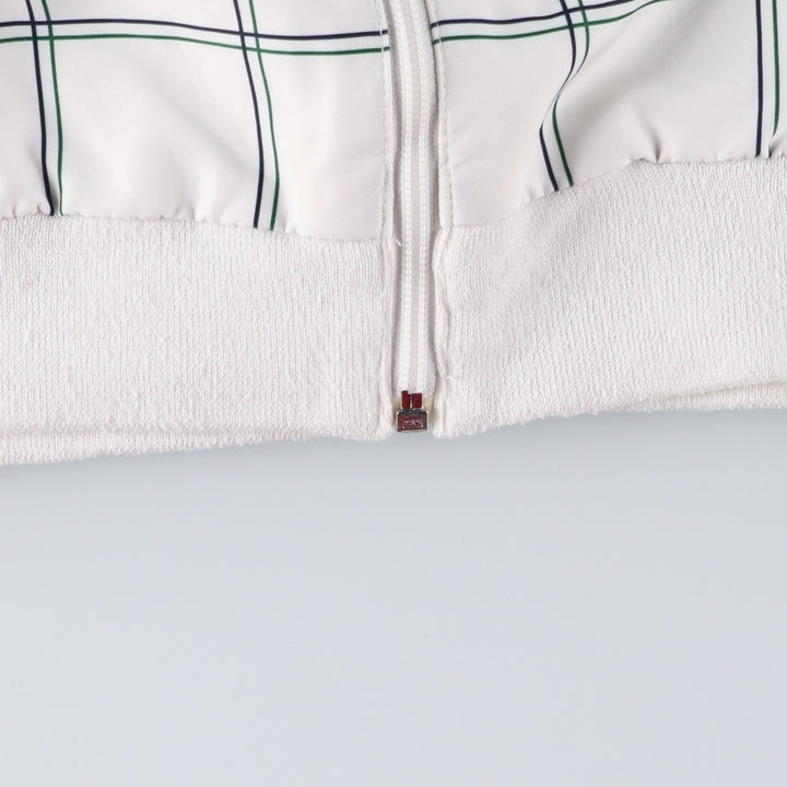 Lacoste LACOSTE SPORT Check Pattern Windbreaker, Men's Size L polyester white type Vintage Second Hand