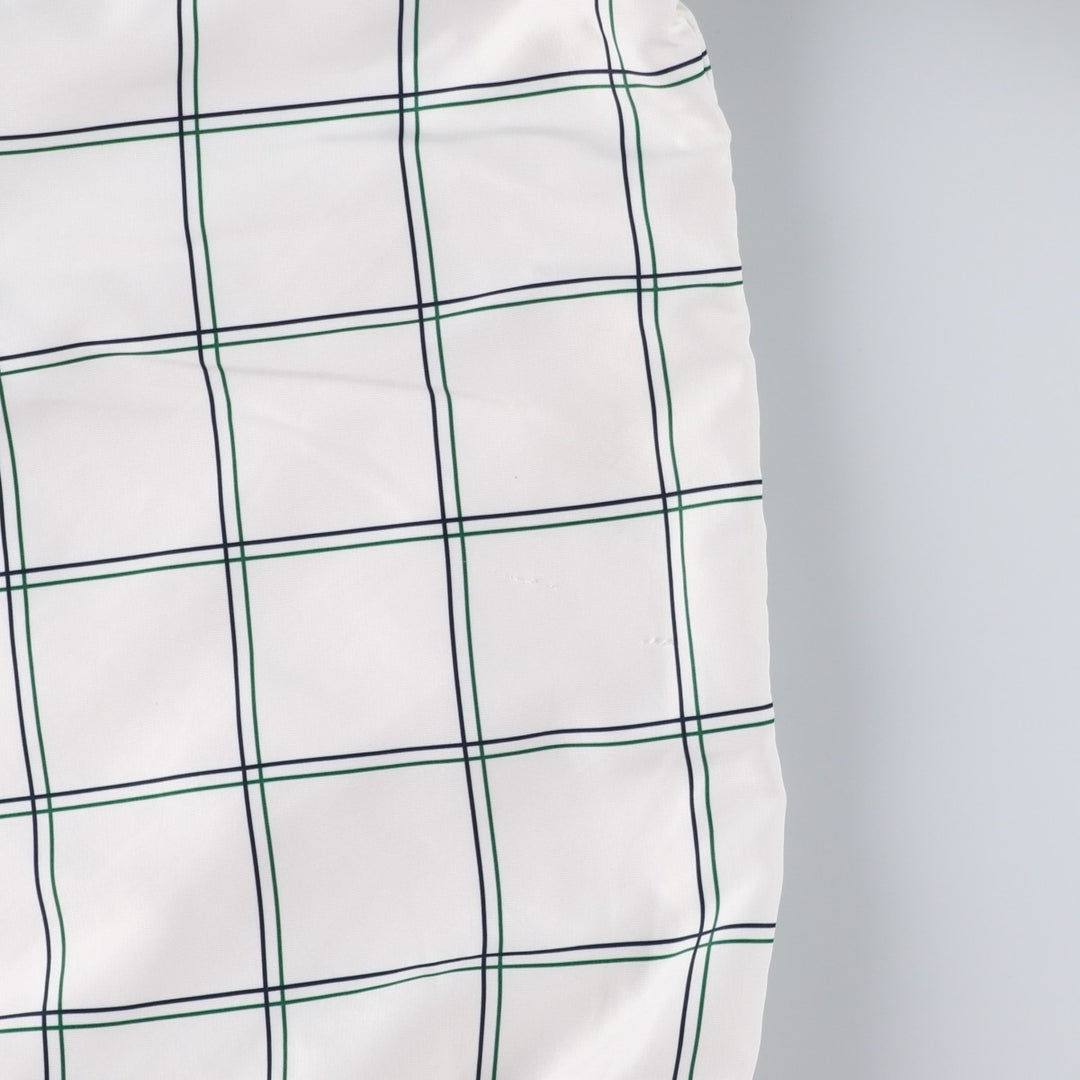 Lacoste LACOSTE SPORT Check Pattern Windbreaker, Men's Size L polyester white type Vintage Second Hand
