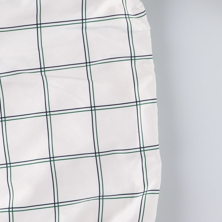 Lacoste LACOSTE SPORT Check Pattern Windbreaker, Men's Size L polyester white type Vintage Second Hand