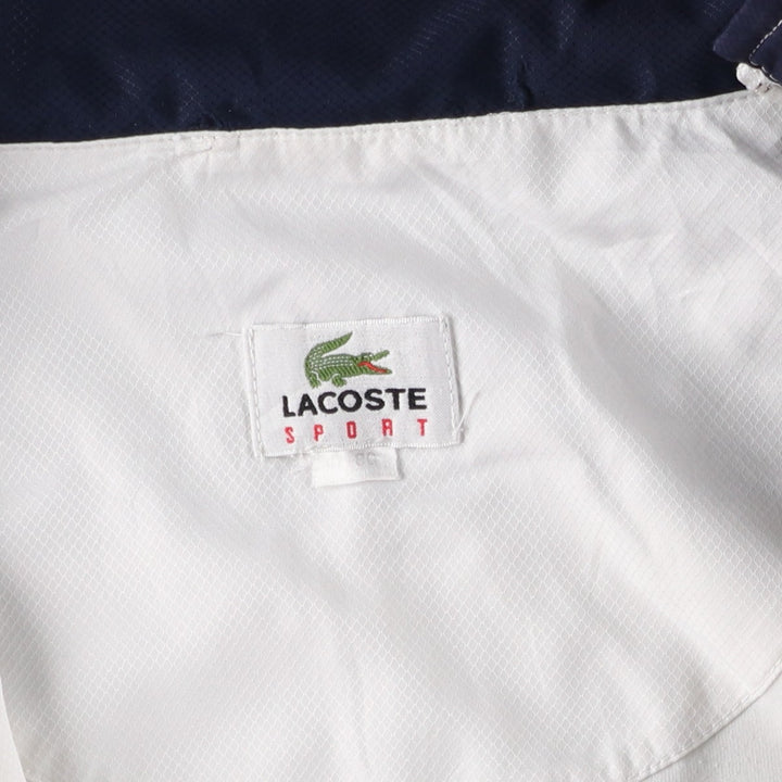 Lacoste LACOSTE SPORT Ripstop Windbreaker, Men's Size L polyester white type Vintage Second Hand
