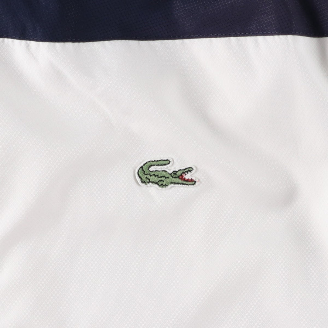 Lacoste LACOSTE SPORT Ripstop Windbreaker, Men's Size L polyester white type Vintage Second Hand