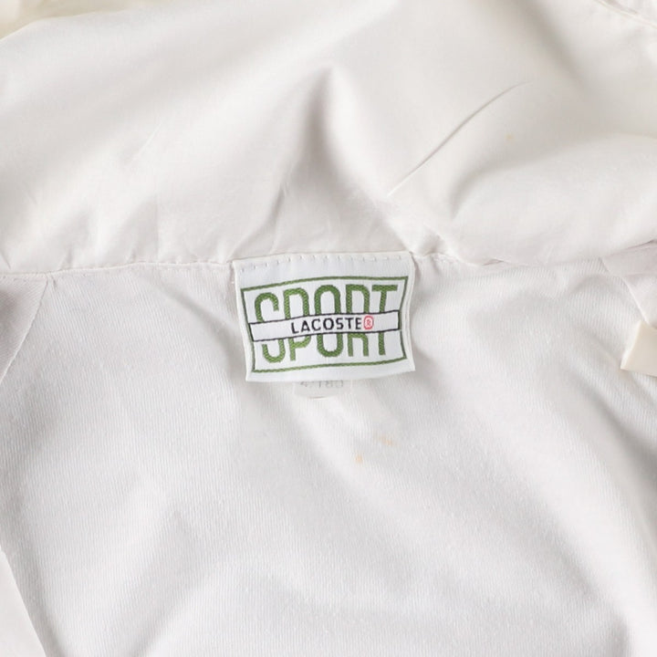 Lacoste LACOSTE SPORT windbreaker, men's size L polyester white type Vintage Second Hand