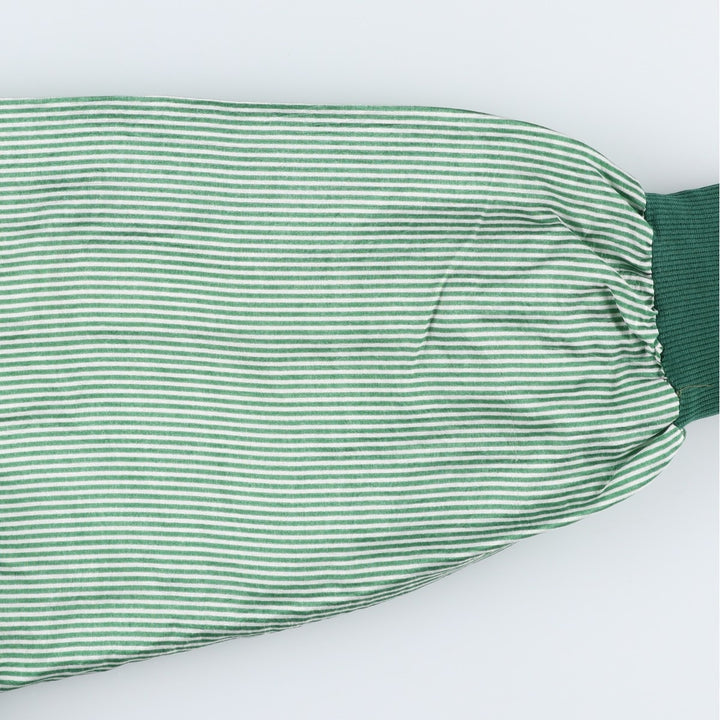 80s-90'S Lacoste Chemise French Lacoste Stripe Pattern Windbreaker, Made in France, Men's Size L unclear green type Vintage Second Hand