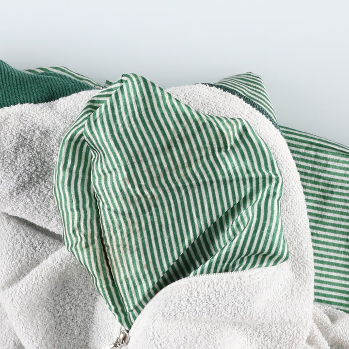 80s-90'S Lacoste Chemise French Lacoste Stripe Pattern Windbreaker, Made in France, Men's Size L unclear green type Vintage Second Hand