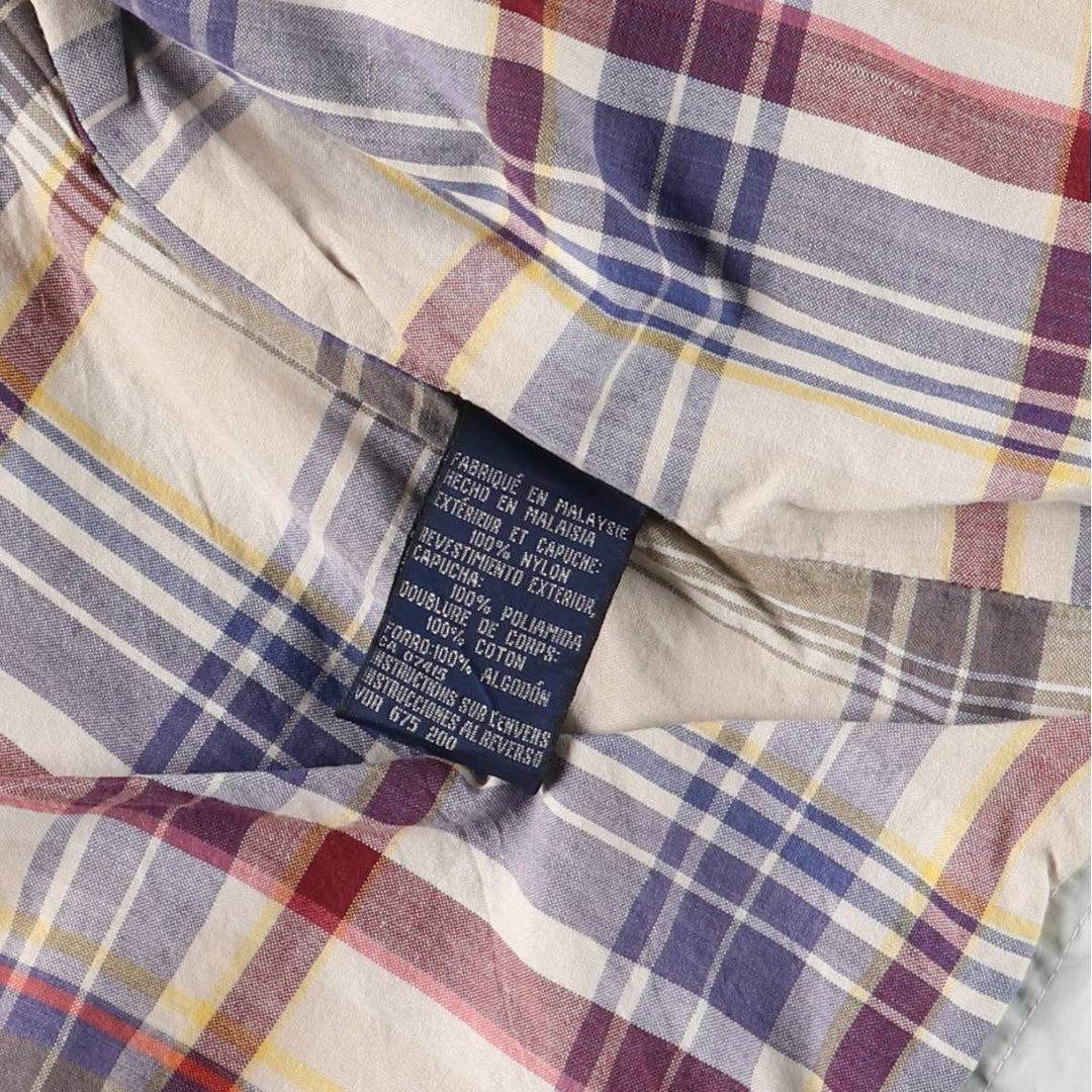 Vintage 90'S Nautica nylon parka, size L, men's Nylon Blue type light blue Vintage Second Hand