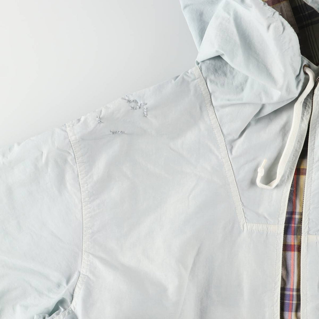 Vintage 90'S Nautica nylon parka, size L, men's Nylon Blue type light blue Vintage Second Hand