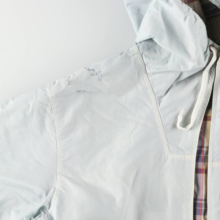 Vintage 90'S Nautica nylon parka, size L, men's Nylon Blue type light blue Vintage Second Hand