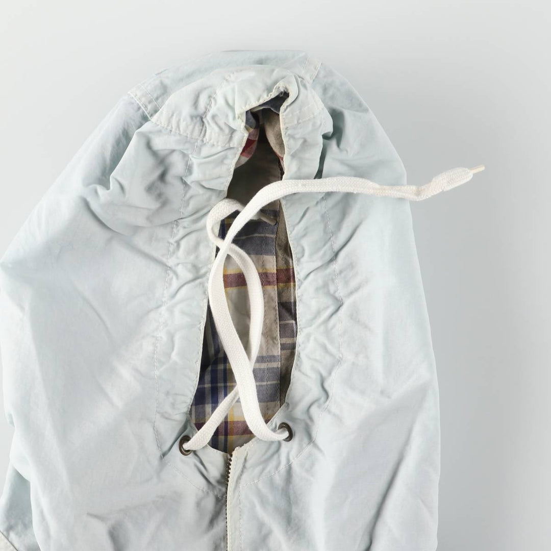 Vintage 90'S Nautica nylon parka, size L, men's Nylon Blue type light blue Vintage Second Hand