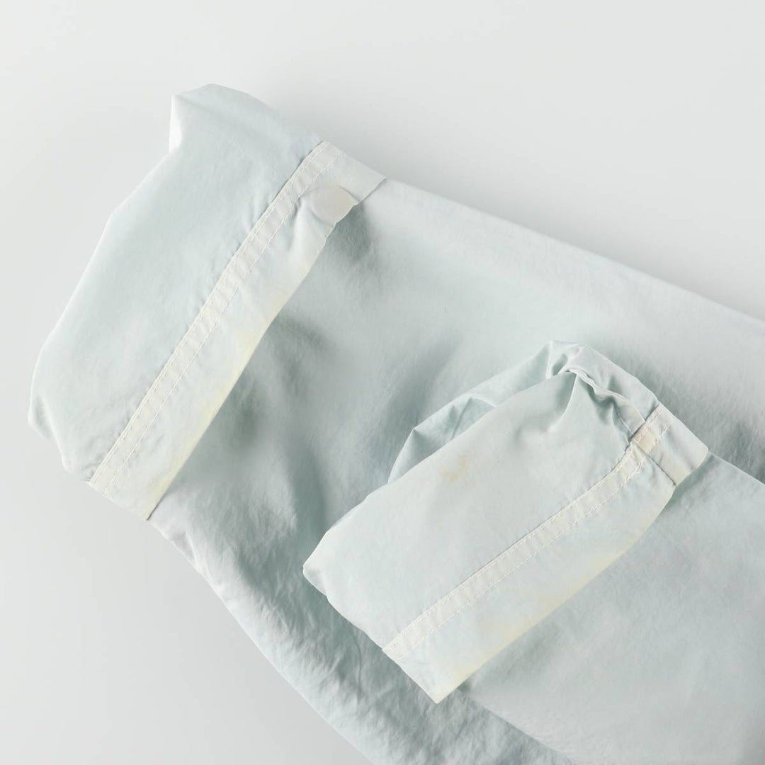 Vintage 90'S Nautica nylon parka, size L, men's Nylon Blue type light blue Vintage Second Hand