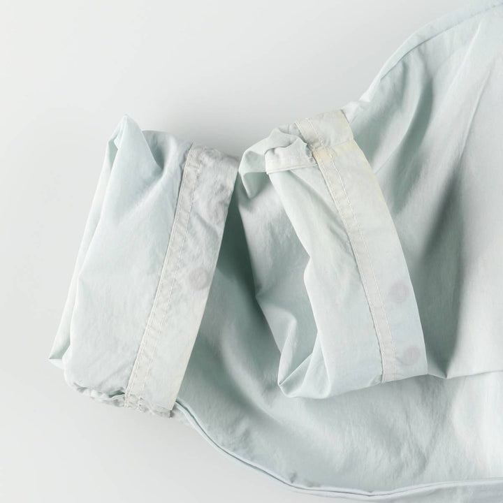 Vintage 90'S Nautica nylon parka, size L, men's Nylon Blue type light blue Vintage Second Hand