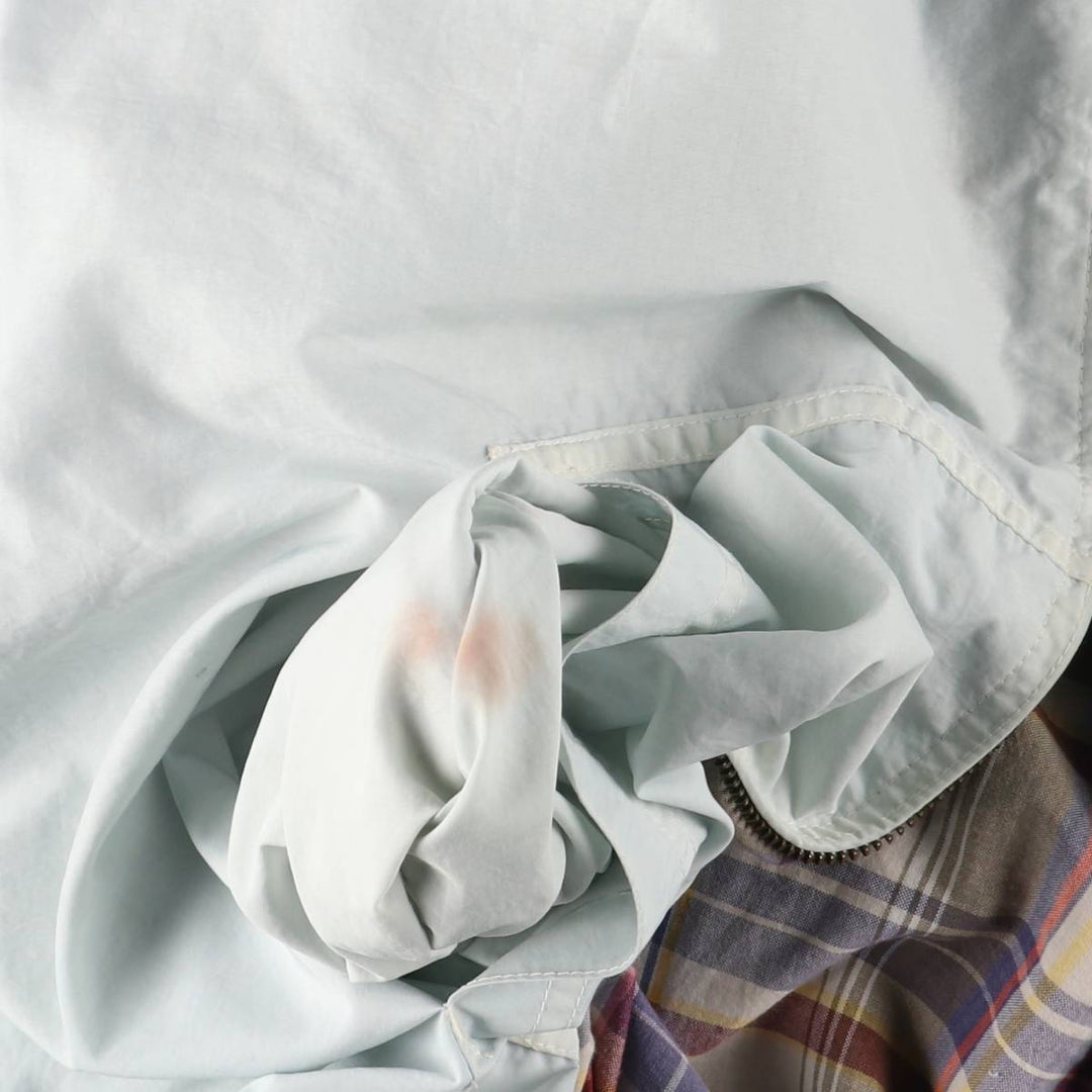 Vintage 90'S Nautica nylon parka, size L, men's Nylon Blue type light blue Vintage Second Hand