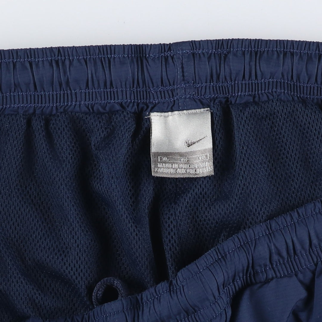 00'S Nike Warm-up Pants, Nylon Pants, Rustling Pants, Men's Size L polyester navy blue type Vintage Second Hand
