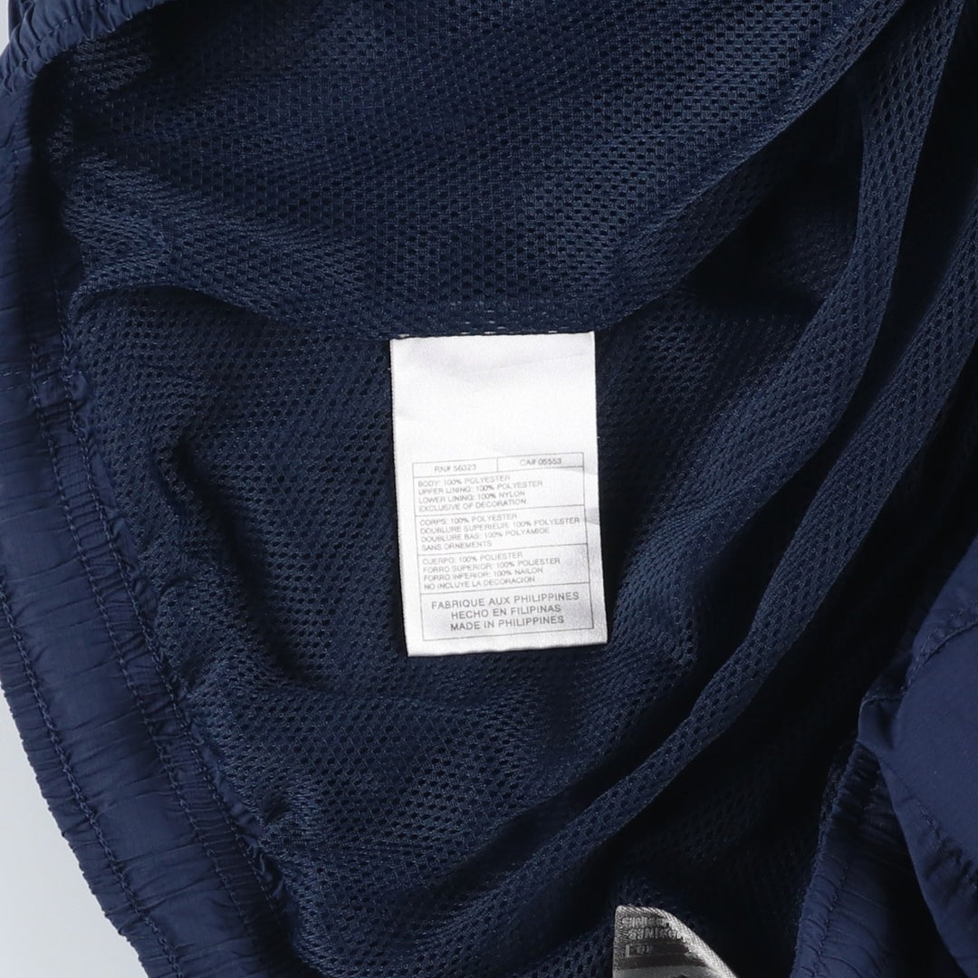 00'S Nike Warm-up Pants, Nylon Pants, Rustling Pants, Men's Size L polyester navy blue type Vintage Second Hand