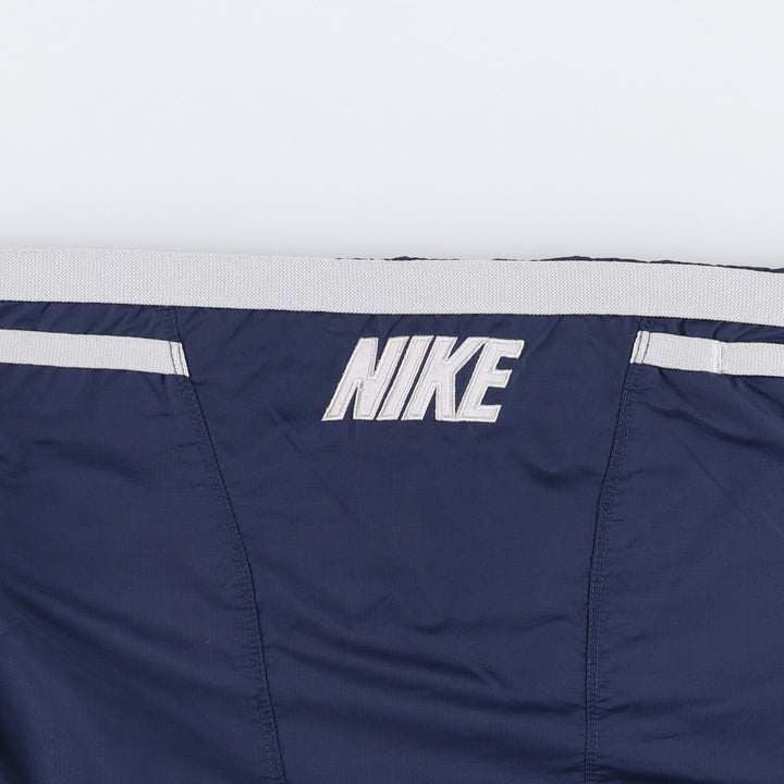 00'S Nike Warm-up Pants, Nylon Pants, Rustling Pants, Men's Size L polyester navy blue type Vintage Second Hand