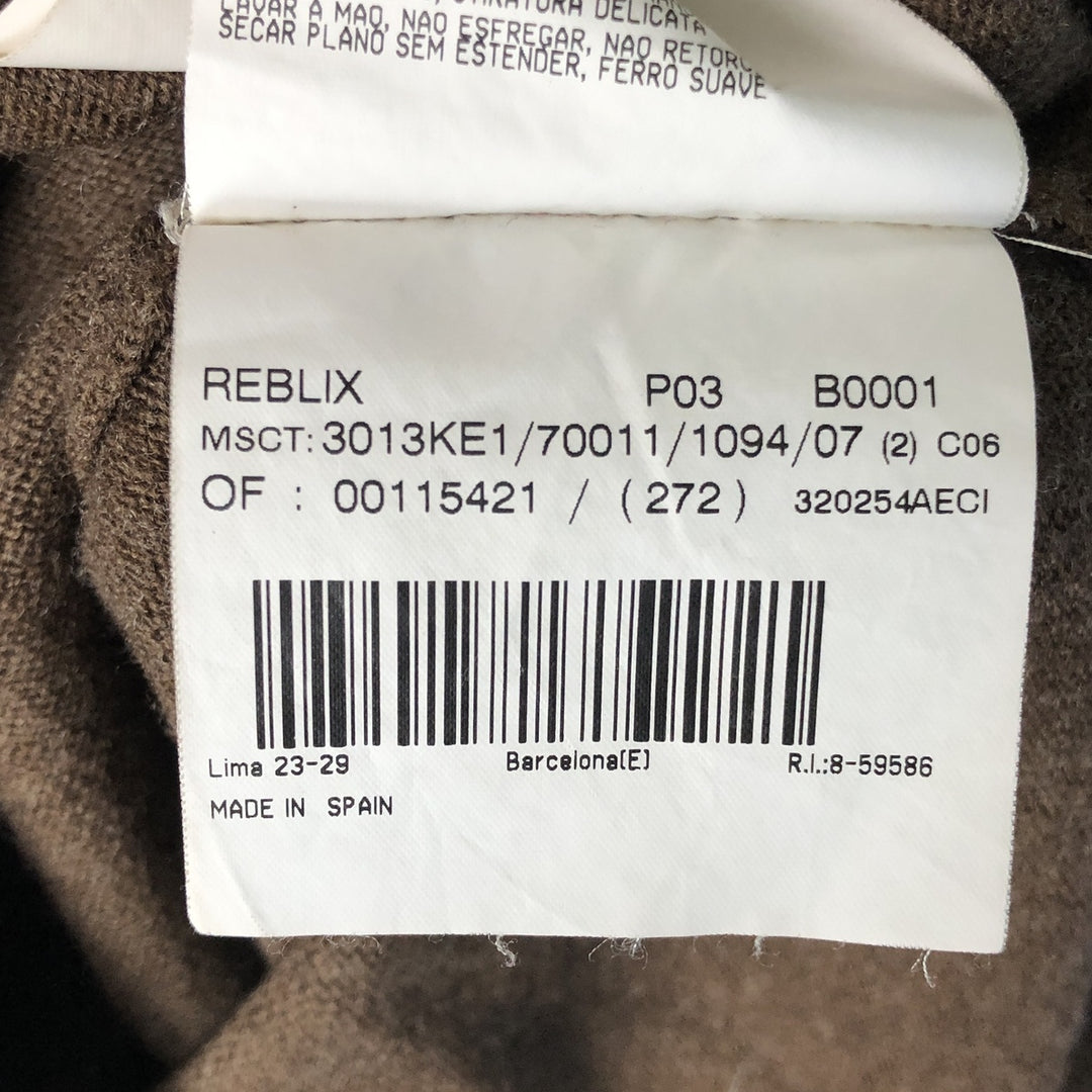 Burberry's London Merino Wool Knit Sweater, Men's Size L Merino wool brown type Vintage Second Hand