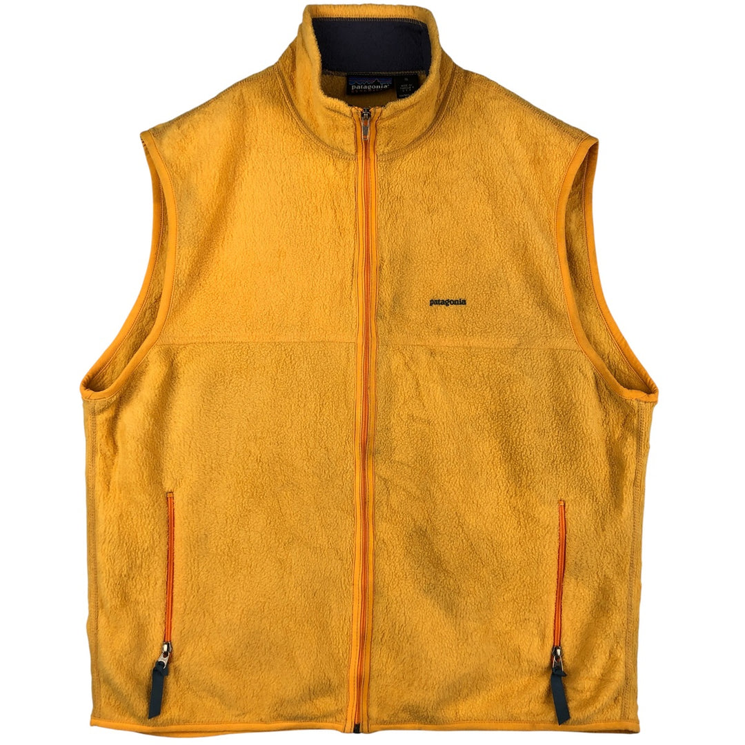 90'S Patagonia Synchilla Fleece Vest (25182 SP97), Made in USA, Men's XL, Vintage polyester yellow type Vintage Second Hand