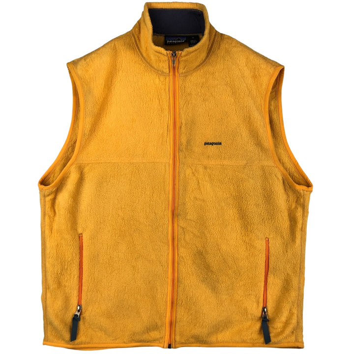 90'S Patagonia Synchilla Fleece Vest (25182 SP97), Made in USA, Men's XL, Vintage polyester yellow type Vintage Second Hand