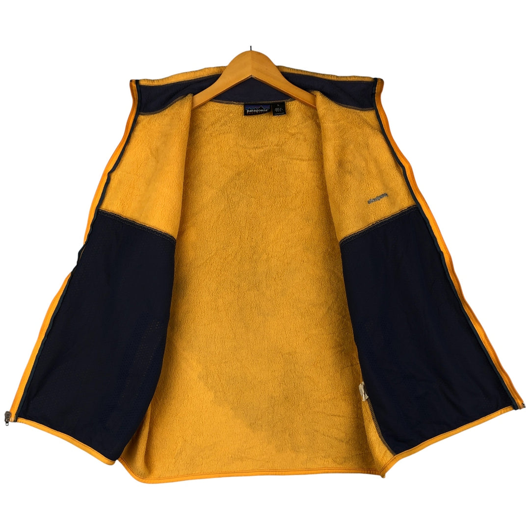 90'S Patagonia Synchilla Fleece Vest (25182 SP97), Made in USA, Men's XL, Vintage polyester yellow type Vintage Second Hand