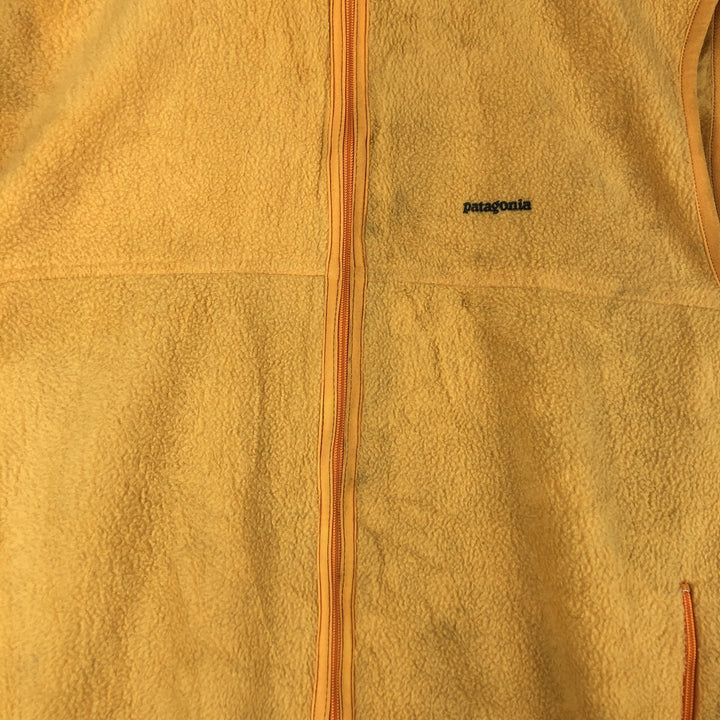 90'S Patagonia Synchilla Fleece Vest (25182 SP97), Made in USA, Men's XL, Vintage polyester yellow type Vintage Second Hand