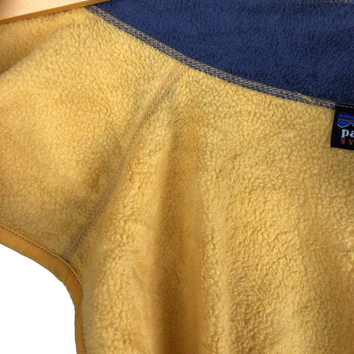 90'S Patagonia Synchilla Fleece Vest (25182 SP97), Made in USA, Men's XL, Vintage polyester yellow type Vintage Second Hand