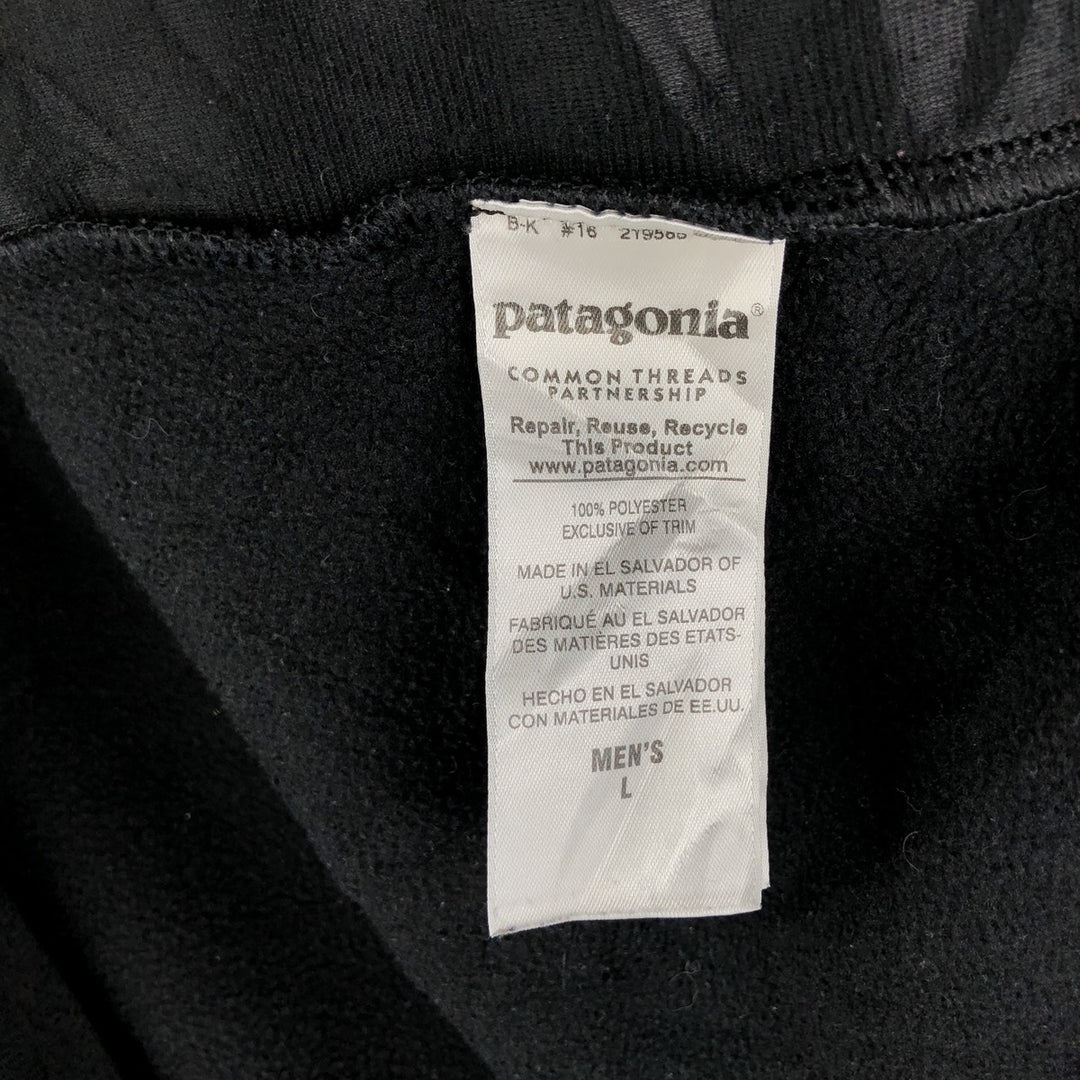 Patagonia Synchilla Fleece Vest (25500FA15), Men's Size L polyester black type Vintage Second Hand